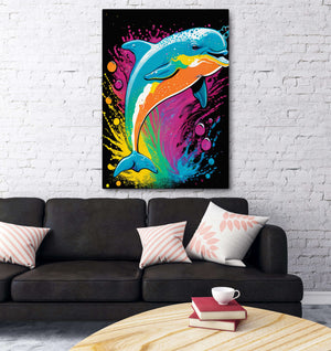 Colorful Dauphin Wall Art | MusaArtGallery™