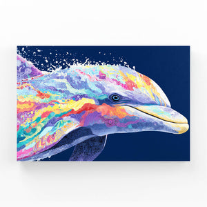 Colorful Dolphin Art