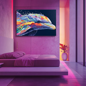Colorful Dolphin Art