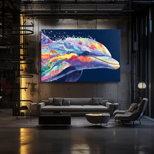 Colorful Dolphin Art