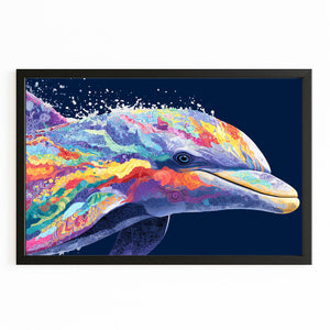 Colorful Dolphin Art