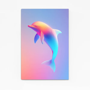 Colorful Dolphin Canvas