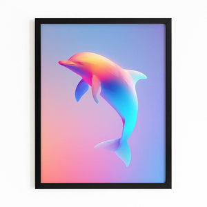 Colorful Dolphin Canvas