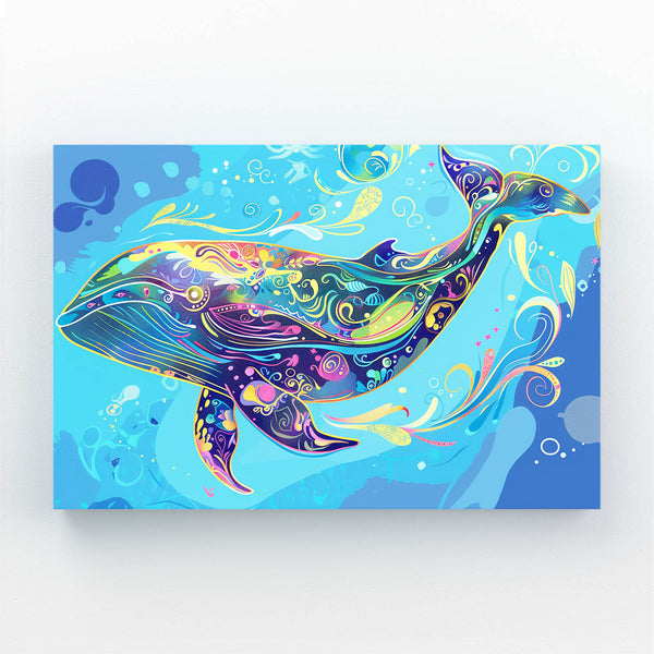 Colorful Dream Whale Art | MusaArtGallery™