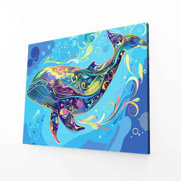 Colorful Dream Whale Art | MusaArtGallery™