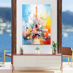 Colorful Eiffel Tower Wall Art | MusaArtGallery™