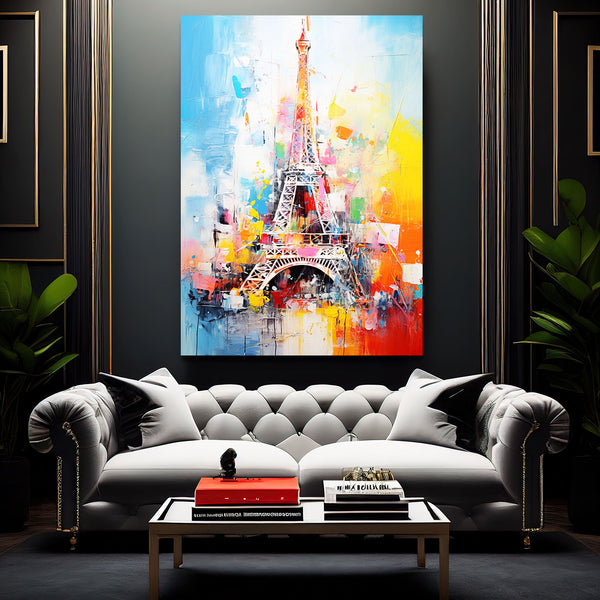 Colorful Eiffel Tower Wall Art | MusaArtGallery™