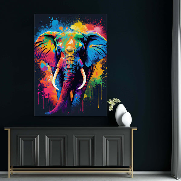Colorful Elephant Wall Art | MusaArtGallery™