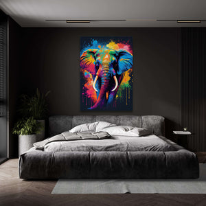 Colorful Elephant Wall Art | MusaArtGallery™