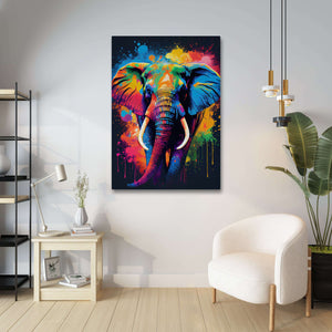 Colorful Elephant Wall Art | MusaArtGallery™