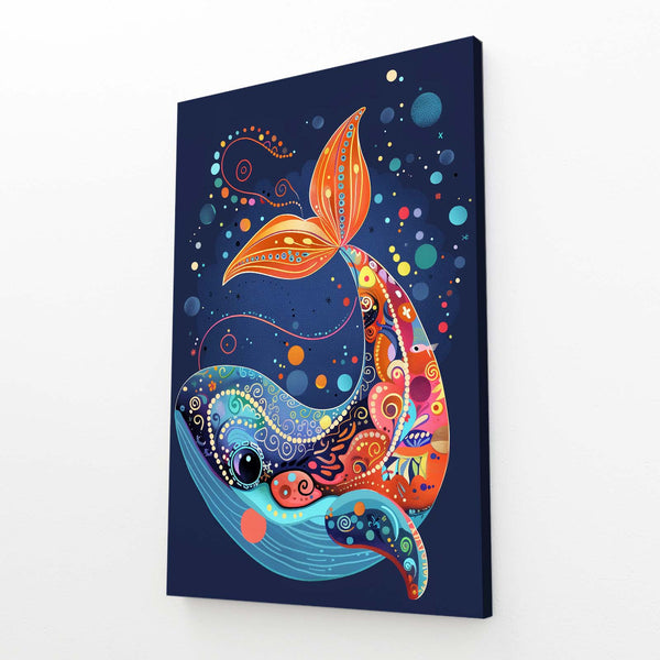 Colorful Fantasy Whale Art | MusaArtGallery™