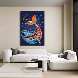 Colorful Fantasy Whale Art | MusaArtGallery™