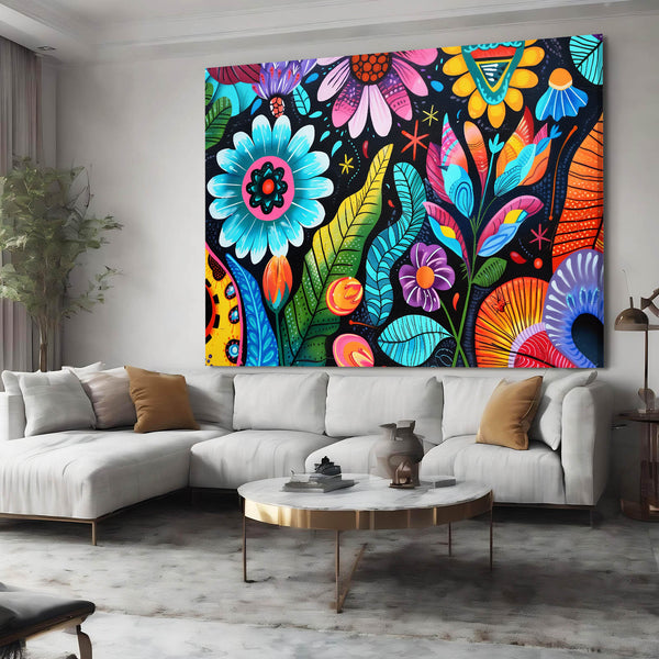 Colorful Flora Mexican Wall Art | MusaArtGallery™