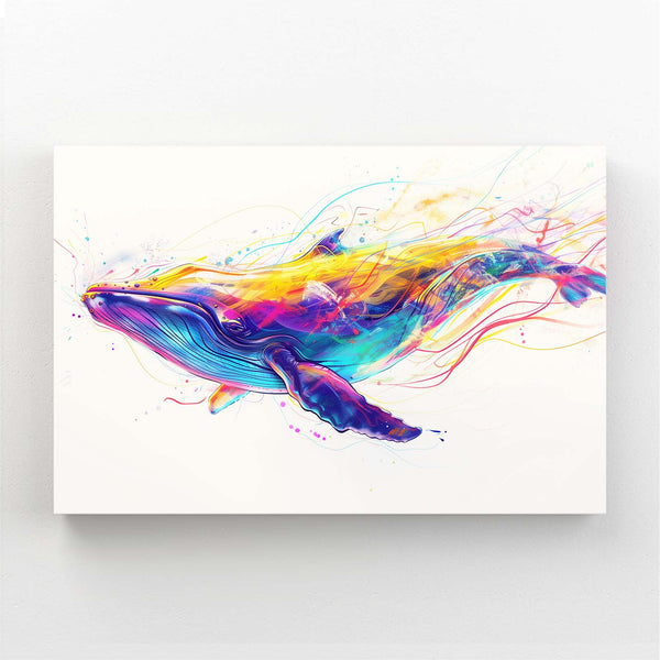 Colorful Flow Whale Art | MusaArtGallery™