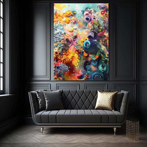 Colorful Flowers Trippy Art | MusaArtGallery™