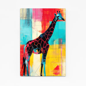 Colorful Giraffe Art