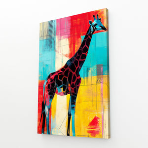 Colorful Giraffe Art