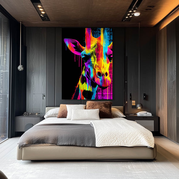 Colorful Giraffe Artwork