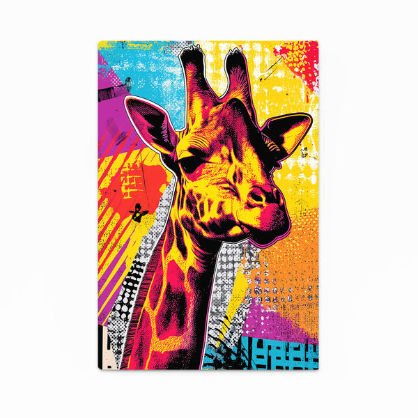 Colorful Giraffe Canvas