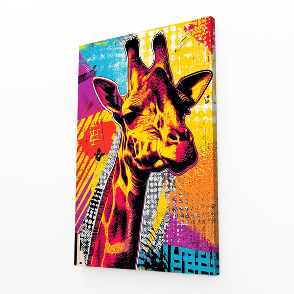 Colorful Giraffe Canvas