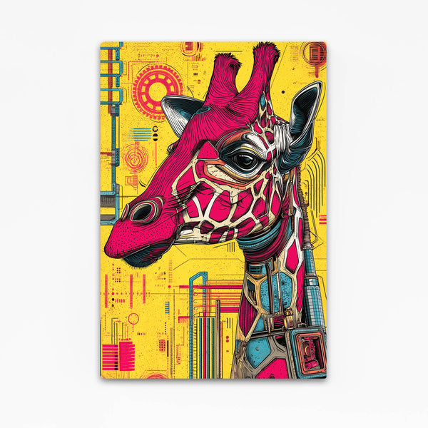 Colorful Giraffe Wall Art