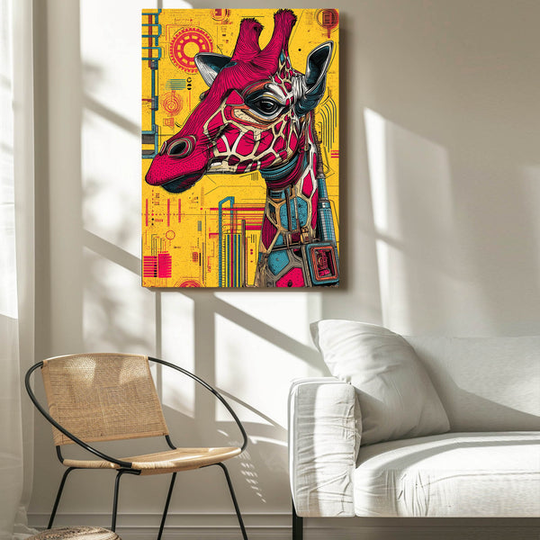 Colorful Giraffe Wall Art
