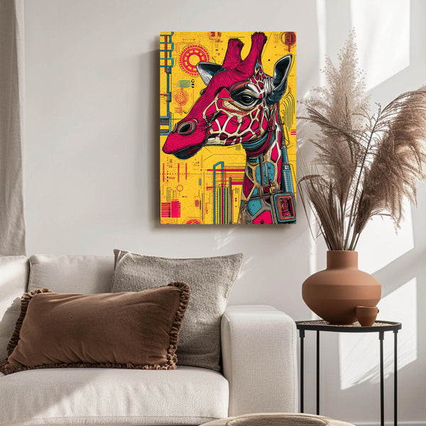 Colorful Giraffe Wall Art