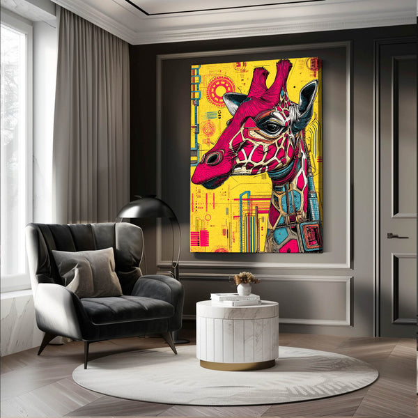 Colorful Giraffe Wall Art