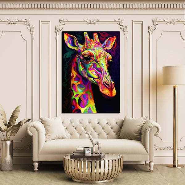 Colorful Giraffe Wall Art | MusaArtGallery™