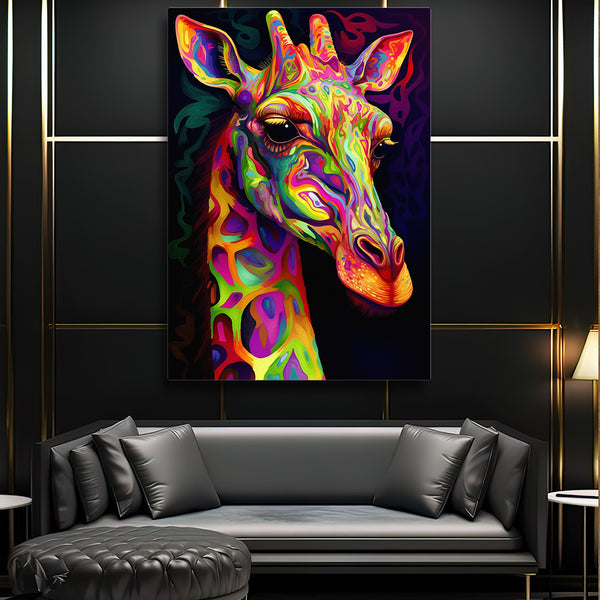 Colorful Giraffe Wall Art | MusaArtGallery™