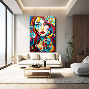 Colorful Girl Print Wall Art | MusaArtGallery™