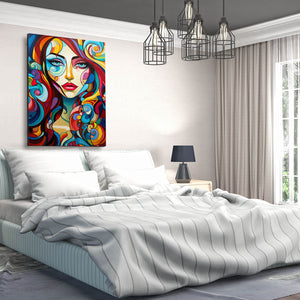 Colorful Girl Print Wall Art | MusaArtGallery™