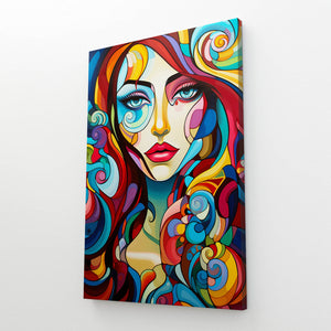 Colorful Girl Print Wall Art | MusaArtGallery™