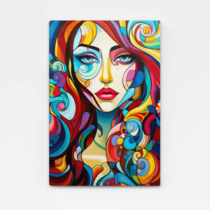 Colorful Girl Print Wall Art | MusaArtGallery™