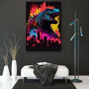 Colorful Godzilla Wall Art | MusaArtGallery™