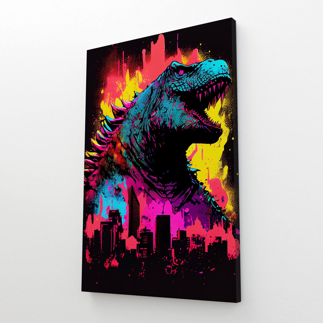 Colorful Godzilla Colorful Godzilla Wall Art | MusaArtGallery™