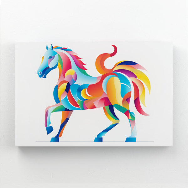 Colorful Horse Horizontal Wall Art | MusaArtGallery™