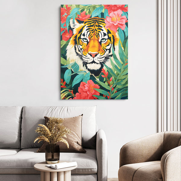 Colorful Jungle Tigre Wall Art | MusaArtGallery™
