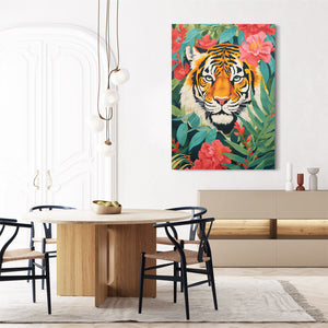 Colorful Jungle Tigre Wall Art | MusaArtGallery™