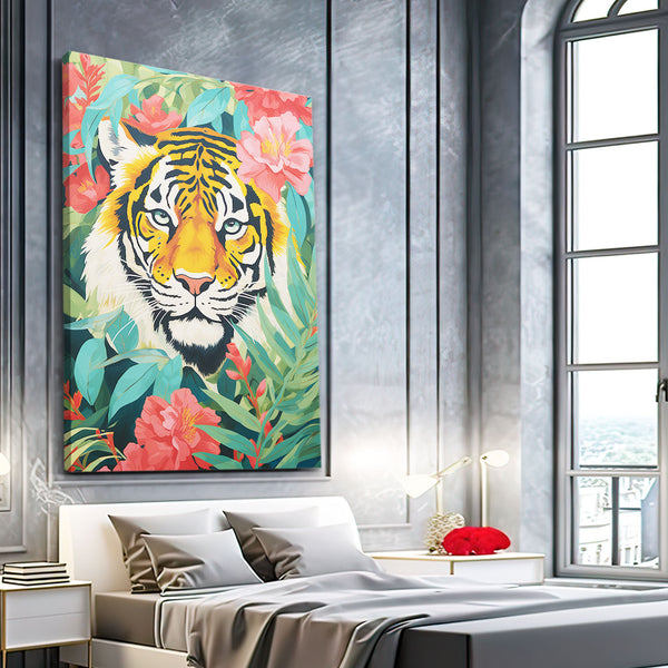 Colorful Jungle Tigre Wall Art | MusaArtGallery™