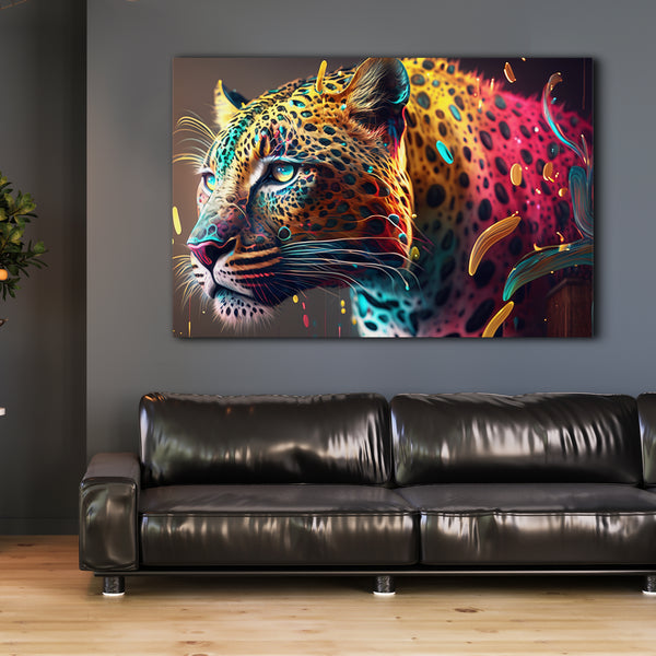 Colorful Leopard Wall Art | MusaArtGallery™