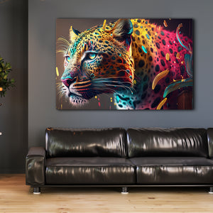 Colorful Leopard Wall Art | MusaArtGallery™