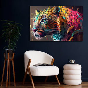 Colorful Leopard Wall Art | MusaArtGallery™