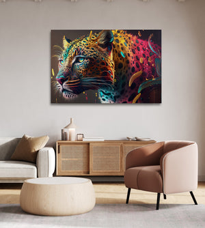 Colorful Leopard Wall Art | MusaArtGallery™