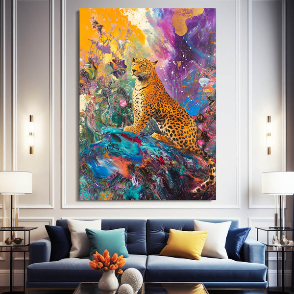 Colorful Leopard Wall Artwork