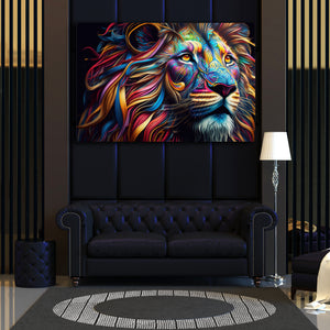 Colorful Lion Wall Art | MusaArtGallery™