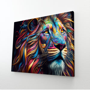 Colorful Lion Wall Art | MusaArtGallery™