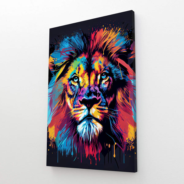 Colorful Lion Wall Art | MusaArtGallery™