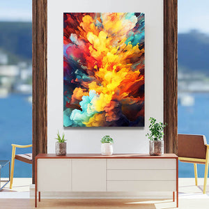 Colorful Living Room Wall Art | MusaArtGallery™