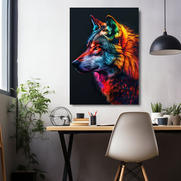 Colorful Majestic Wolf Art | MusaArtGallery™